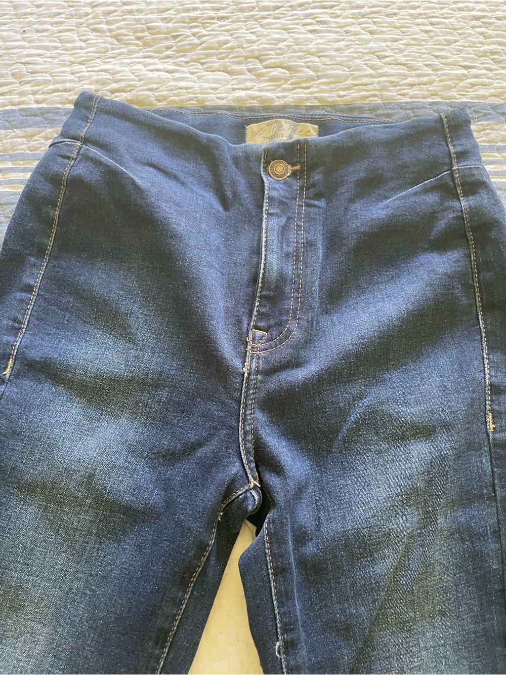 Free People Dark Blue Denim High-Rise Jeans size 27